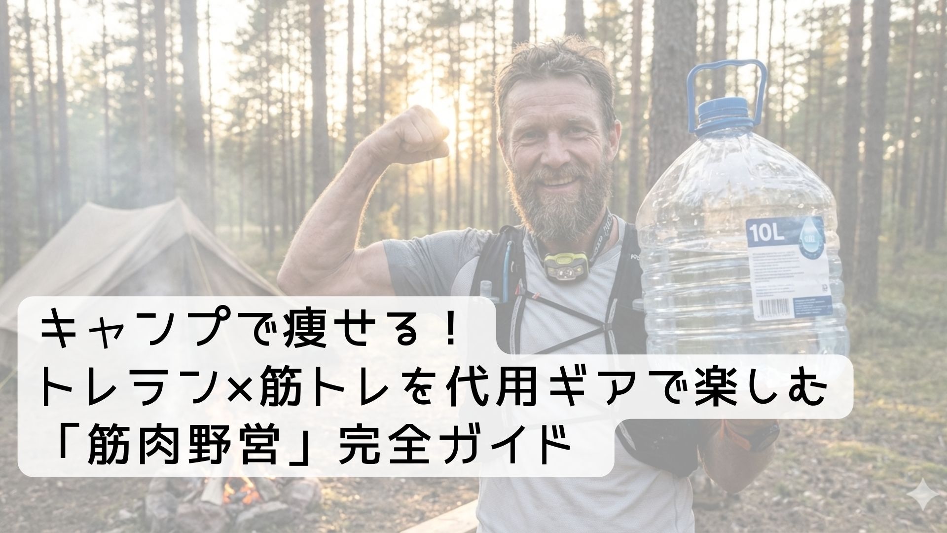 キャンプで痩せる！トレラン×筋トレを代用ギアで楽しむ「筋肉野営」完全ガイド